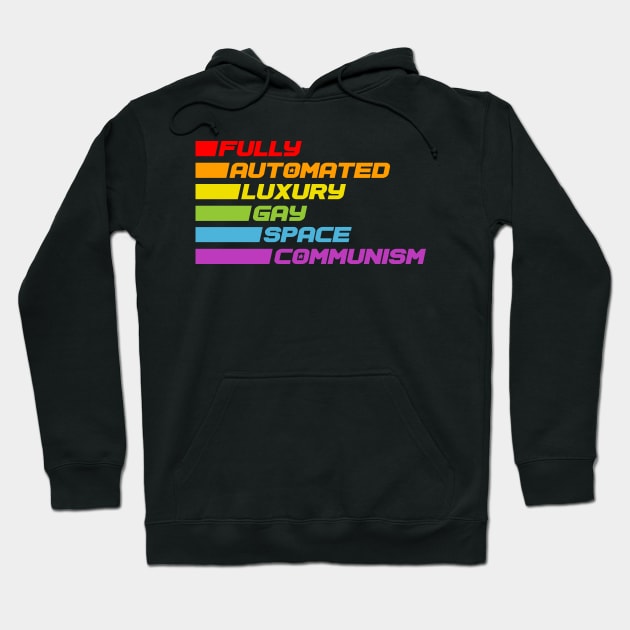 Fully Automated Luxury Gay Space Communism Hoodie by halfabubble